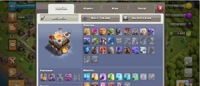COC293 TH11 Hero Almost Max BK47 Q47 Warden12 Gems47 Builders5 Max Barracks BH4 Toko Liga Bats Rumble Bats Purple Ball Gold 700k Elixir 500k Dark 3909